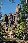 Angkor Thom - Bayon temple, general view from East 